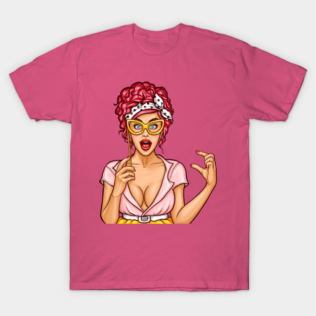 Contemporary Pop Art Female #6 T-Shirt by versiart